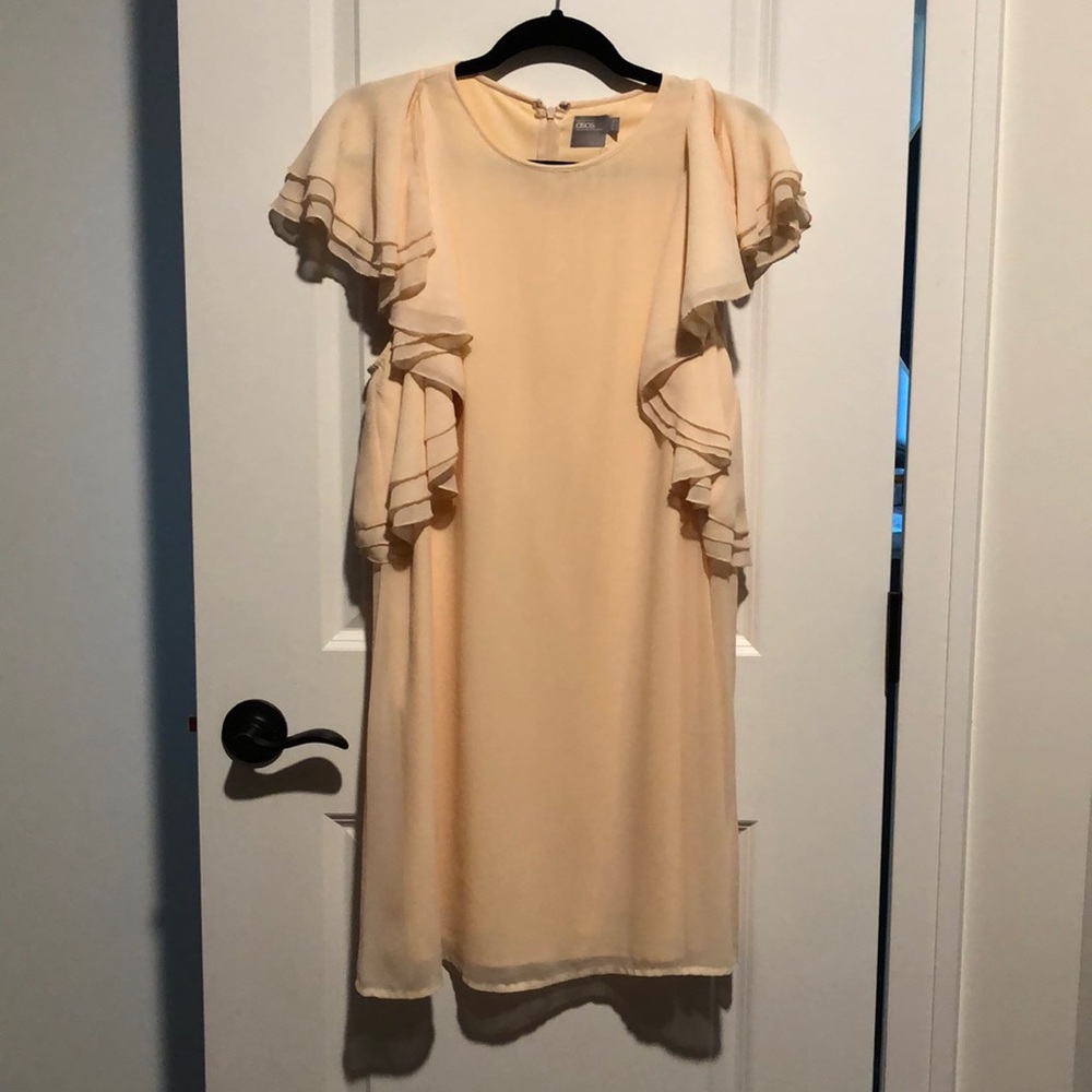 ASOS light peach dress
